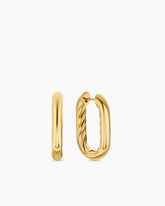 DY Madison® Smooth Hoop Earrings in 18K Yellow Gold, 24.3mm